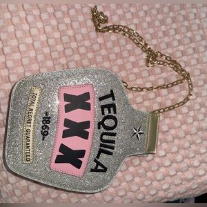 Sparkling Silver Tequila purse
